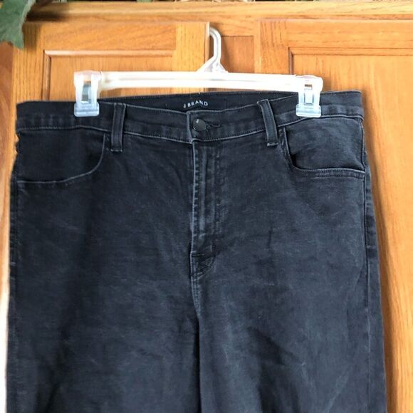 J Brand Maria High Rise Skinny Jeans Temple Silver Black Size 32 - Picture 3 of 14
